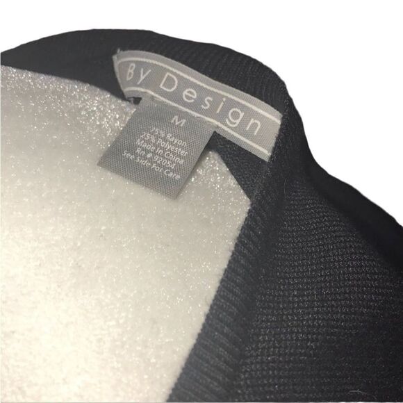 By Design Black Sweater with Crystal Details Size Medium - Picture 4 of 4